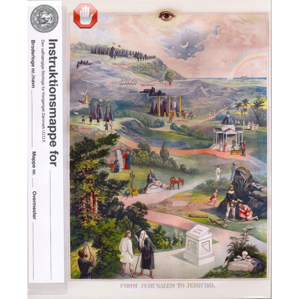 Instruktionsmappe komplet, brdre med skilleblade og alle hvide sider 