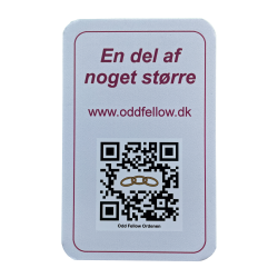 Introkort, ske med 125 styk Odd Fellow Ordenen 