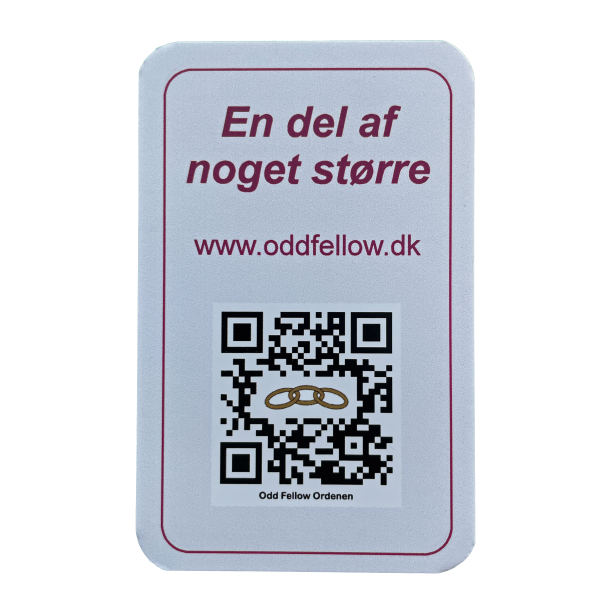 Introkort, ske med 125 styk Odd Fellow Ordenen 