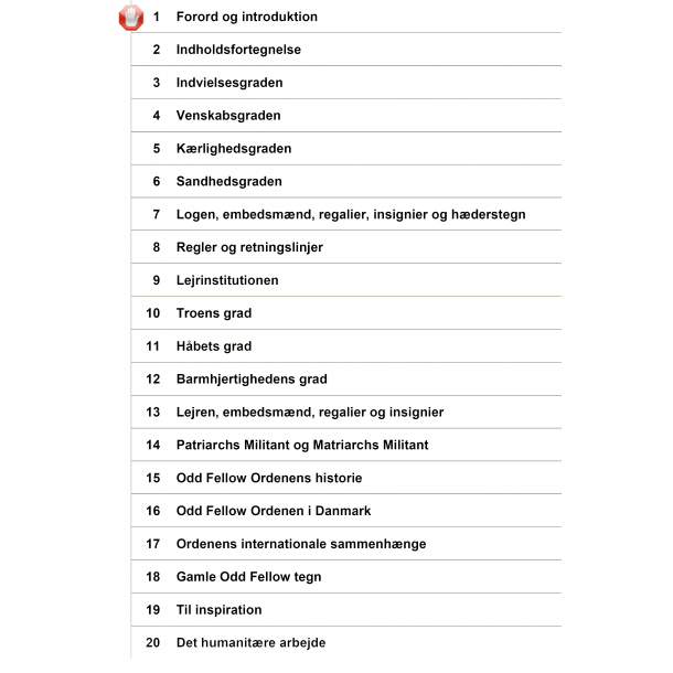 Instruktionsmappe kun indhold, s�stre  