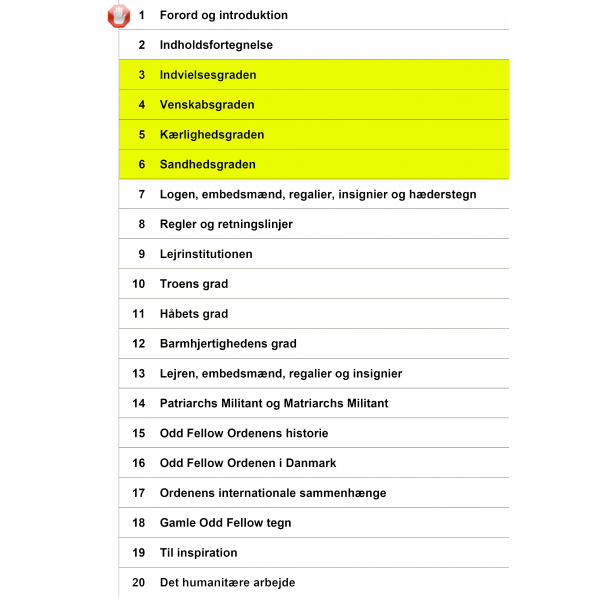 Instruktionsmappe udvalg kun indhold Sstre 